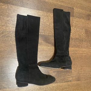Stuart Weitzman Black Suede Boots